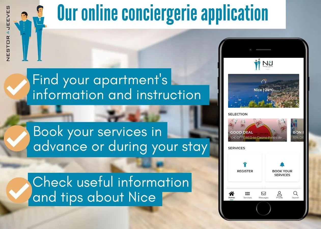 Apartment Nestor&Jeeves - Cardeline Terrasse - Very Close Sea - Spacious Nizza